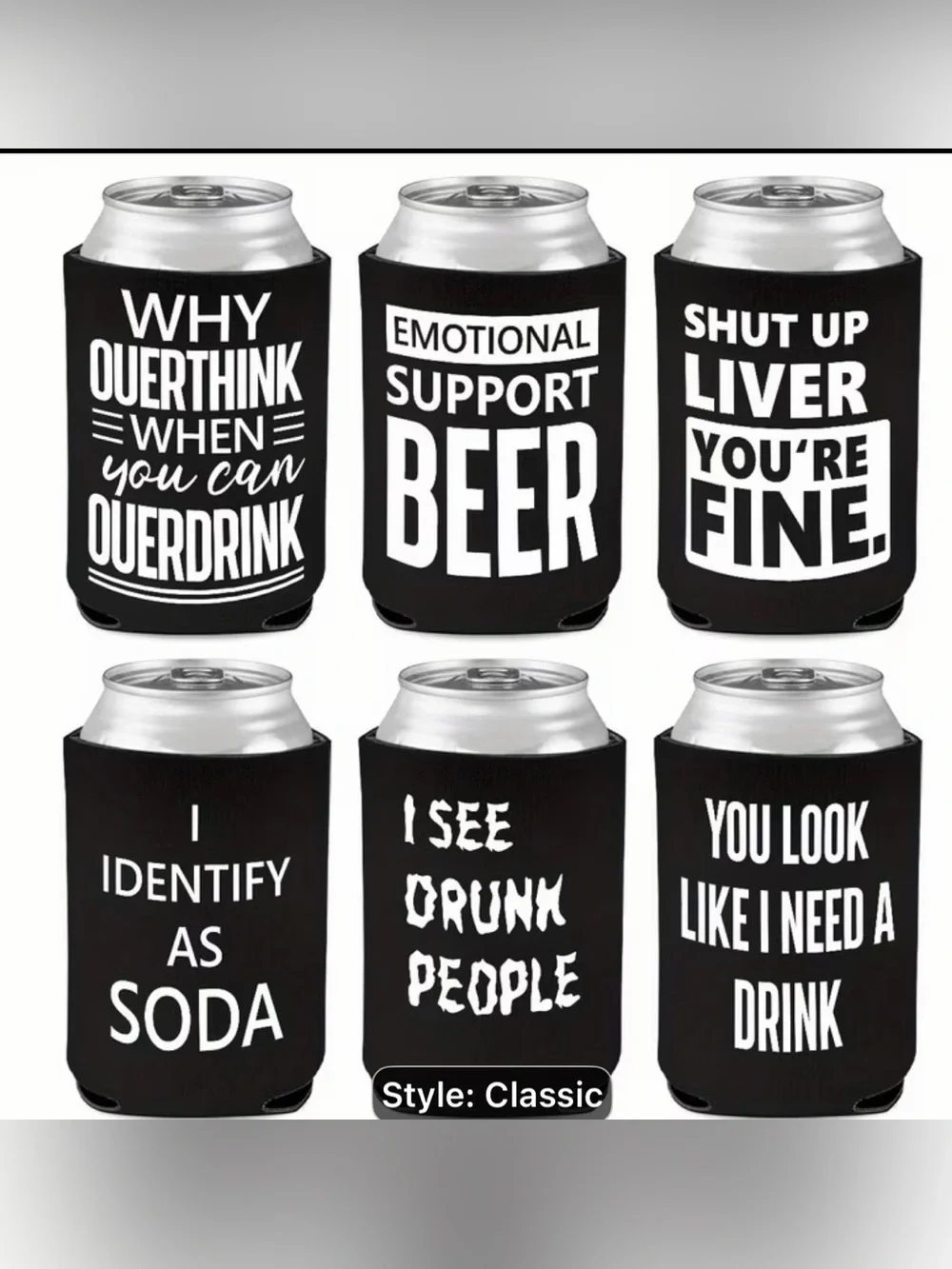 Novelty Beer Koozie - Choose Your Favorite